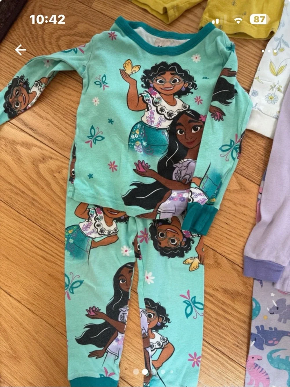 Disney carters place Kids Pajama Set Bundle - Mint, Lavender, Pink, Yellow, Gray